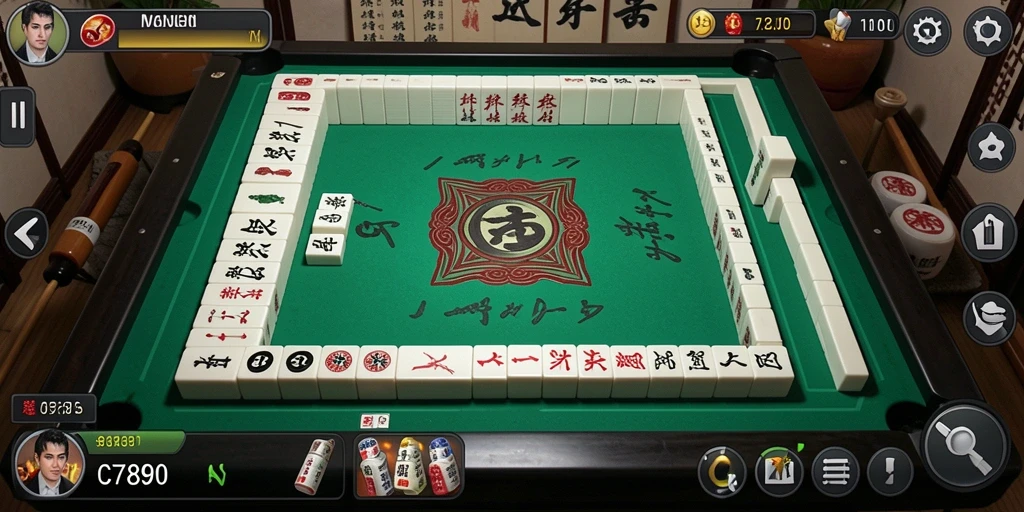 Tangkapan layar utama C7890 menampilkan gameplay Mahjong yang menarik dan seru.