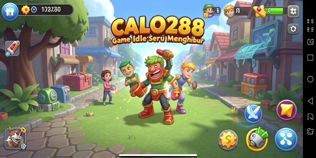 Screenshot CALO288 menampilkan karakter dalam gameplay Idle yang menarik.
