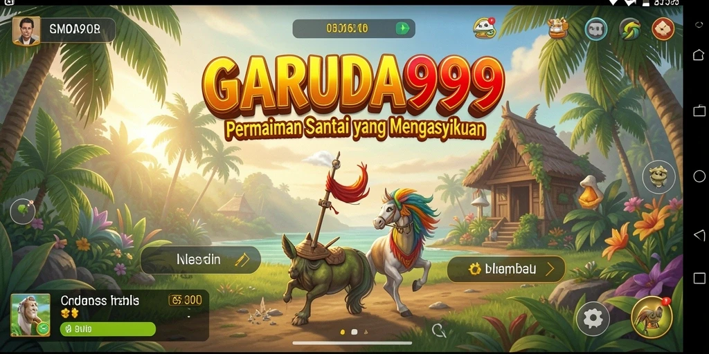 Tampilan gameplay <strong>GARUDA999</strong> yang ceria dan penuh tantangan.
