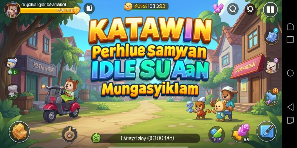 Tampilan gameplay KATAWIN yang menarik dan intuitif.