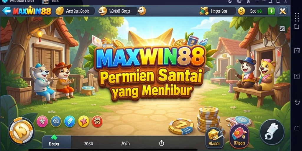 Tangkapan layar MAXWIN88 menampilkan momen seru saat bermain permainan casual.