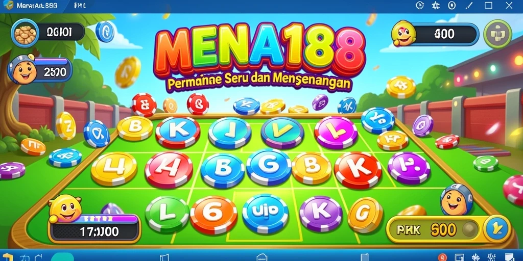 Tampilan gameplay Bingo yang seru dan penuh warna di MENARA188.