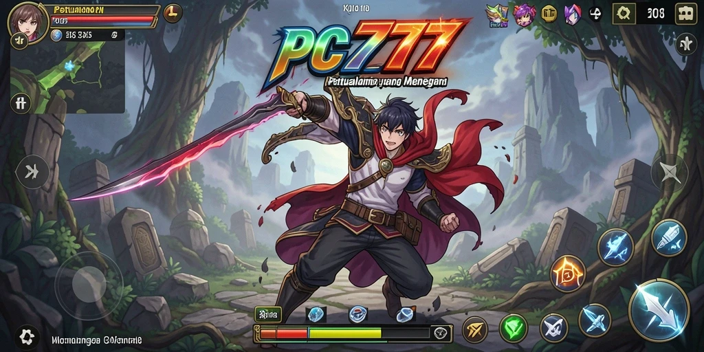 Tangkapan layar menunjukkan pertarungan epik antar karakter Anime.
