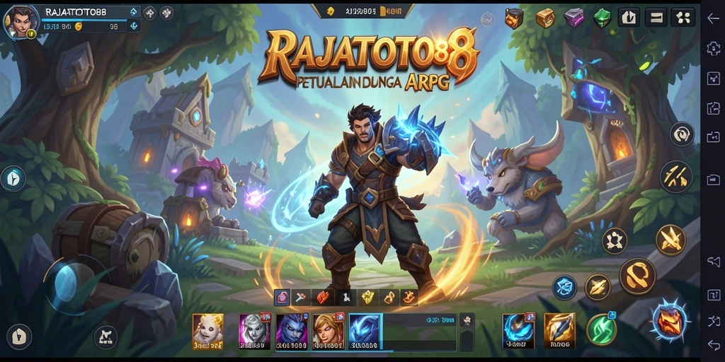 Tangkapan layar gameplay seru dari RAJATOTO88 menampilkan aksi pertarungan epik.