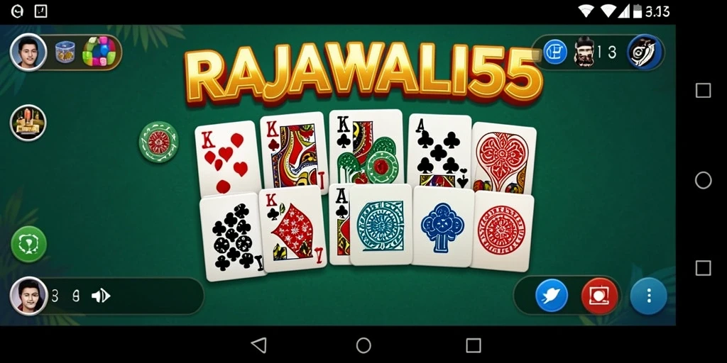 Tampilan gameplay seru dari RAJAWALI55 dengan kartu domino yang menarik.