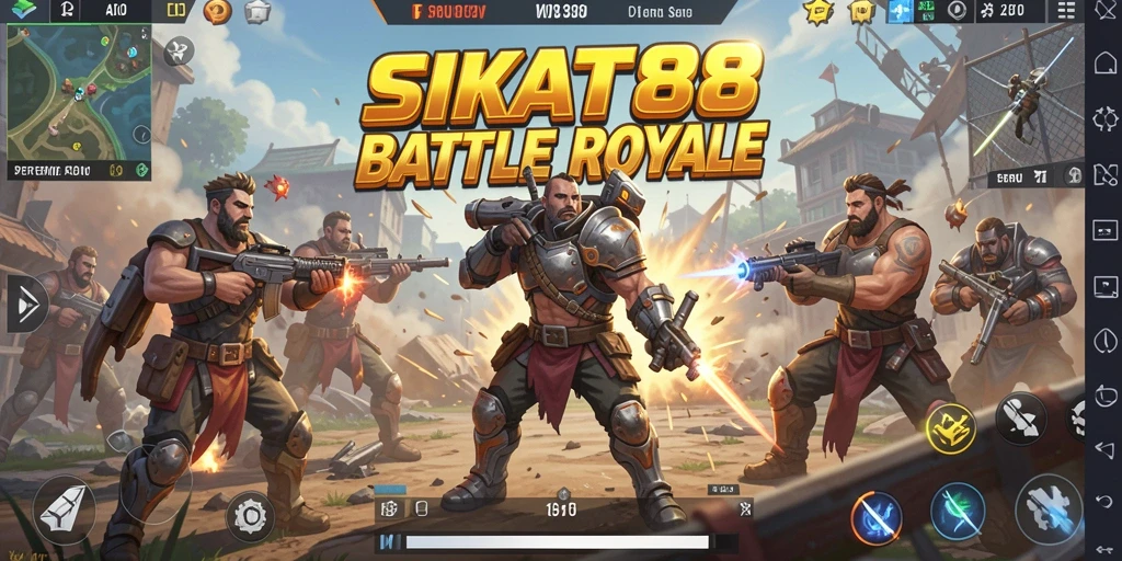 Gameplay SIKAT88 yang mendebarkan dalam pertempuran Battle Royale.