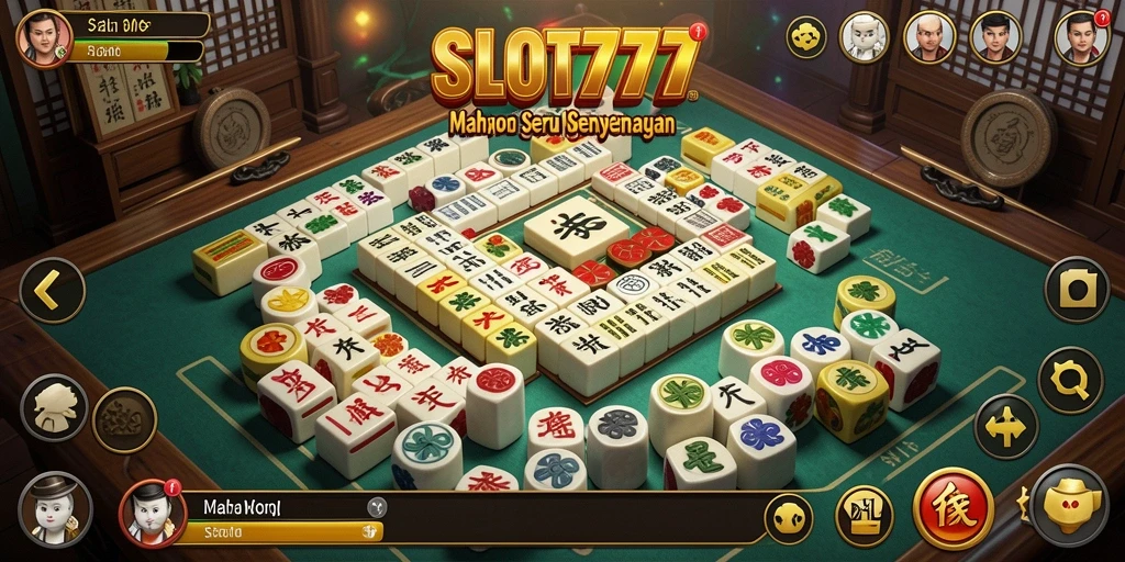 Screenshot utama SLOT777 menampilkan gameplay Mahjong yang menarik.