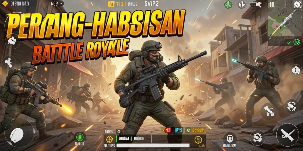 Tampilan mengesankan dari gameplay Battle Royale di SVIP2.